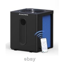 AQUASTRONG 39,000 BTU Top Discharge Inverter Swimming Pool Heat Pump, 9,000 Gal