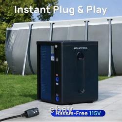AQUASTRONG 39,000 BTU Top Discharge Inverter Swimming Pool Heat Pump, 9,000 Gal