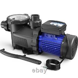 AQUASTRONG In/Above Ground Pool Pump 3 HP with Timer 220V with High Flow 8917