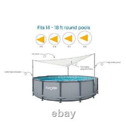 Above Ground Swimming Pool Canopy Outdoor Garden Backyard Adults