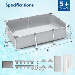 Above Ground Swimming Pool Rectangular Frame Above Ground Pool withPool Cover