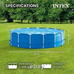 Above Ground Swimming Pool Set 10ft x 30in Includes 330 GPH Cartridge Filter