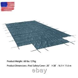 Above Inground Swimming Pool Heavy Safety Cover 20×38FT With 4×8FT Right Step Above Inground Swimming Pool Heavy Safety Cover 20×38FT With 4×8FT Right Step