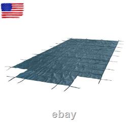 Above Inground Swimming Pool Heavy Safety Cover 20×38FT With 4×8FT Right Step