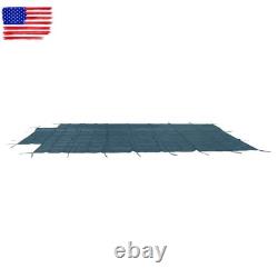 Above Inground Swimming Pool Heavy Safety Cover 20×38FT With 4×8FT Right Step