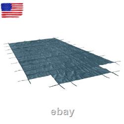 Above Inground Swimming Pool Heavy Safety Cover 20×38FT With 4×8FT Right Step