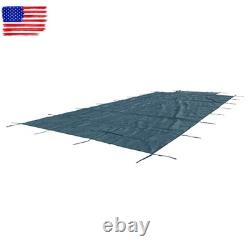Above Inground Swimming Pool Heavy Safety Cover 20×38FT With 4×8FT Right Step