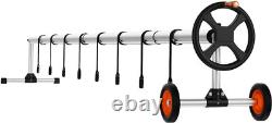 Aluminum Pool Cover Reel for Inground Swimming Pool. Solar Cover Reel 22 ft