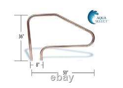 Aqua Select Premium Stainless Steel Pool Hand Rail for Inground Swimming Pool