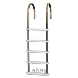 Aqua Select Swimming Pool In-Ground Stainless Steel In-Pool Ladder with Steps