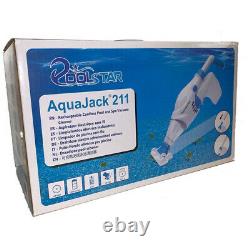 AquaJack 211 Battery Operated Inground/Above Ground Swimming Pool & Spa Cleaner