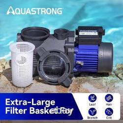 Aquastrong 1HP Pool Pump Inground Above Ground Swimming Pool Motor 4945 GPH 1.5
