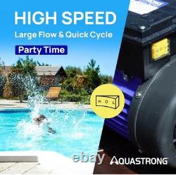 Aquastrong PSP200AD 2HP 5186GPH In/Above Ground Dual Speed Swimming Pool Pump