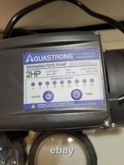 Aquastrong PSP200T 2 HP In / Above Ground Dual Swimming Pool Pump 220V New