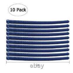 Auto Swimming Pool Cleaner Inground & Above Ground with 10pcs Durable Hose Blue