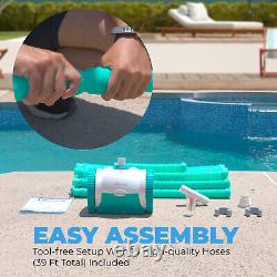 Automatic Suction Pool Cleaner with Hose Wall Climb for Inground Swimming Pool