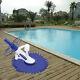 Automatic Swimming Pool Vacuum Cleaner Hover Climb Wall With Hose In Ground