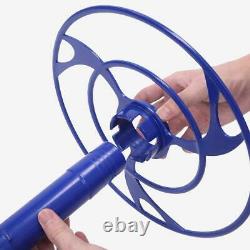 Automatic Swimming Pool Vacuum Cleaner Hover Climb Wall with Hose In Ground Blue