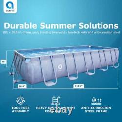 Avenli 18 ft. Ot x 39.5 in. U Frame Rectangle Above Ground Swimming Pool