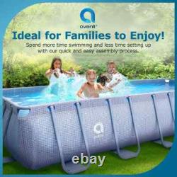 Avenli 18 ft. Ot x 39.5 in. U Frame Rectangle Above Ground Swimming Pool