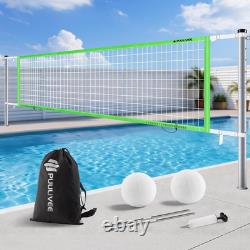 Base Free Swimming Pool Volleyball Net Set for Inground/Above Ground Pools