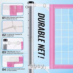 Base Free Swimming Pool Volleyball Net Set for Inground/Above Ground Pools