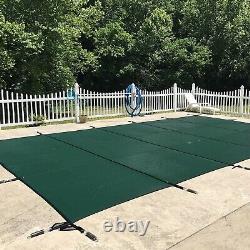 Benarome Swimming Pool Cover 16' x 32' Safety Pool Cover for In-Ground Pool