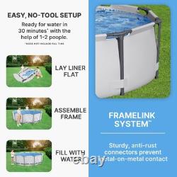 Bestway 10' x 30 Steel Frame Above Ground Swimming Pool Set (Open Box) (2 Pack)