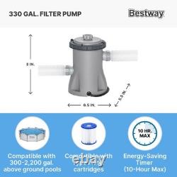 Bestway 10' x 30 Steel Frame Above Ground Swimming Pool Set (Open Box) (2 Pack)