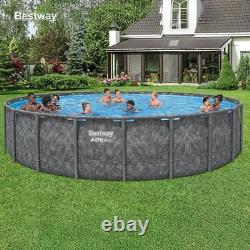Bestway APX 365 16' x 48 Round Above Ground Swimming Pool Set with Pump & Ladder