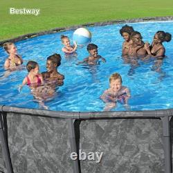 Bestway APX 365 18'x52 Round Above Ground Swimming Pool Set with Pump (Used)