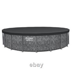 Bestway APX 365 20'x52 Round Above Ground Swimming Pool Set with Pump & Ladder