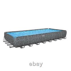Bestway APX 365 31'4 x 16' x 52 Rectangular Above Ground Swimming Pool Set