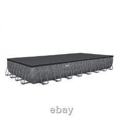 Bestway APX 365 31'4 x 16' x 52 Rectangular Above Ground Swimming Pool Set