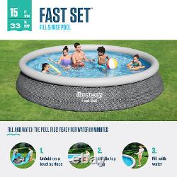 Bestway Fast Set Inflatable Above Ground Swimming Pool with Filter Pump