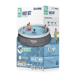 Bestway Fast Set Inflatable Above Ground Swimming Pool with Filter Pump