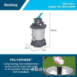 Bestway Hydrium 16'5 x 12' x 48 Steel Wall Oval Above Ground Swimming Pool Set