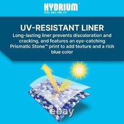 Bestway Hydrium 16'5 x 12' x 48 Steel Wall Oval Above Ground Swimming Pool Set