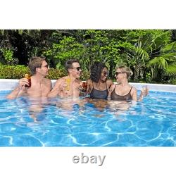 Bestway Power Steel 18'x9'x48 Rectangular Above Ground Swimming Pool Set(Used)