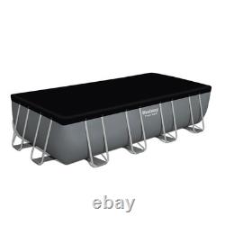 Bestway Power Steel 18'x9'x48 Rectangular Above Ground Swimming Pool Set(Used)