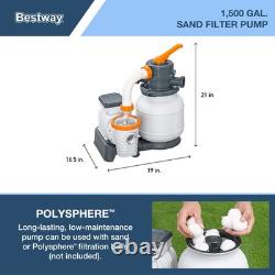 Bestway Power Steel 18'x9'x48 Rectangular Above Ground Swimming Pool Set(Used)