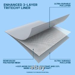 Bestway Power Steel Swim Vista 16' x 48 Round Above Ground Swimming Pool Set