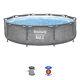 Bestway Steel Pro Max 10' X 30 Above Ground Swimming Pool Set, Gray (open Box)