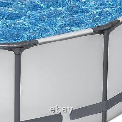 Bestway Steel Pro MAX 14' X 42 Round Above Ground Swimming Pool Set Outdoor Pool