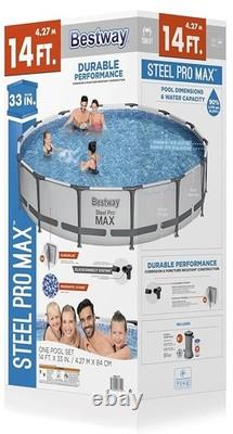 Bestway Steel Pro MAX 14' x 33 Swimming Pool Set IN HAND NEW