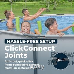 Bestway Steel Pro MAX 14'x48 Round Above Ground Swimming Pool with Pump & Cover