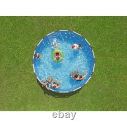 Bestway Steel Pro MAX 14'x48 Round Above Ground Swimming Pool with Pump & Cover