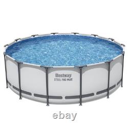 Bestway Steel Pro MAX 14'x48 Round Above Ground Swimming Pool with Pump & Cover