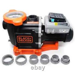 Black & Decker 2 HP Energy Star Variable Speed In Ground Swimming Pool Pump