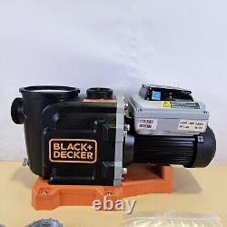 Black & Decker 2 HP Energy Star Variable Speed In Ground Swimming Pool Pump